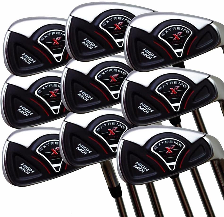 Extreme X7 High MOI Complete 9-Piece Mens Iron Set (3-SW) Right Handed Regular Flex R Flex Club