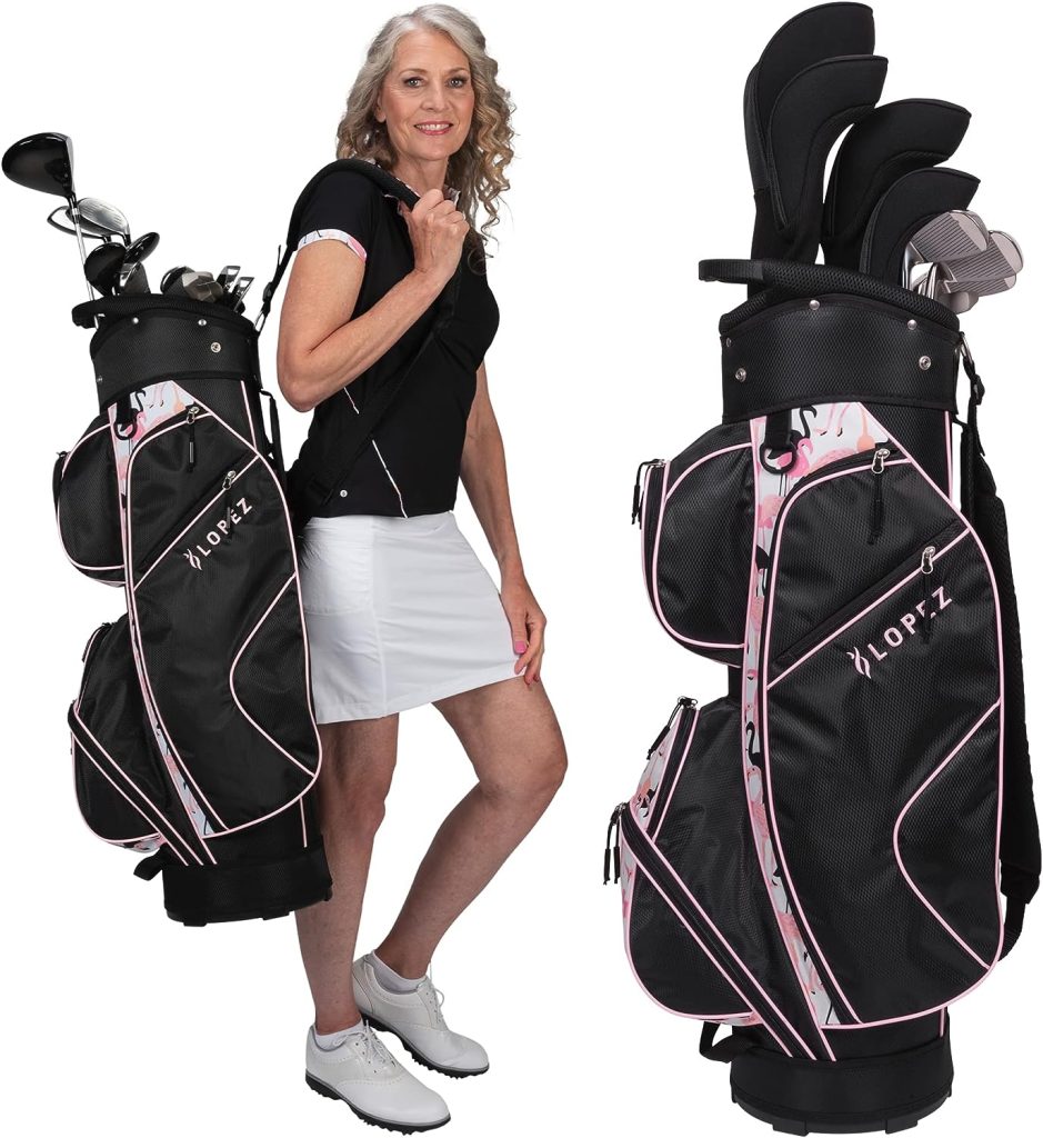 Nancy Lopez Golf - Ashley 18PC Complete Golf Clubs, Cart Bag Package Set