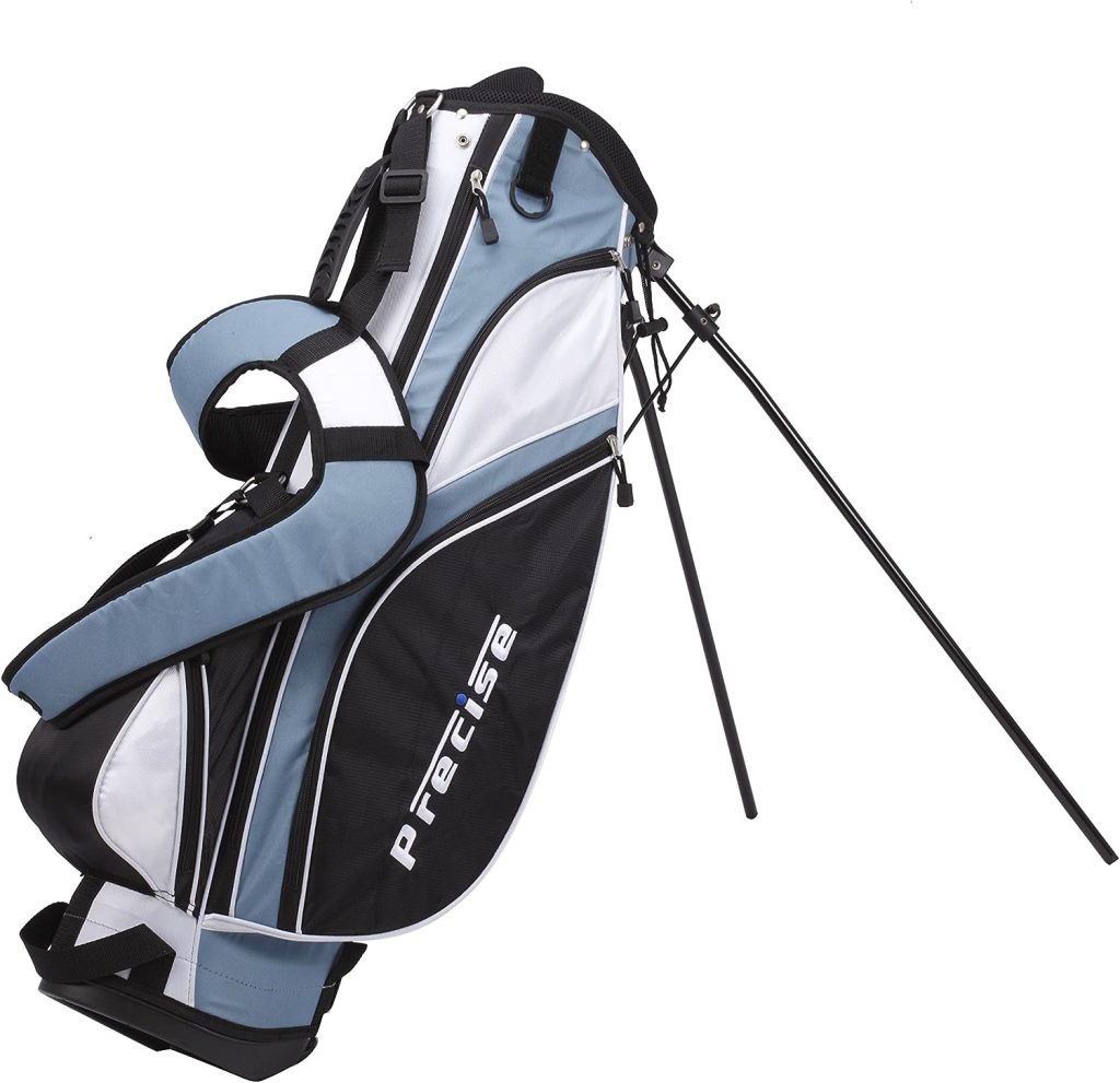 Precise NX460 Ladies Womens Complete Golf Clubs Set Includes Driver, Fairway, Hybrid, 4 Irons, Putter, Bag, 3 H/Cs - 2 Sizes - Regular and Petite Size!