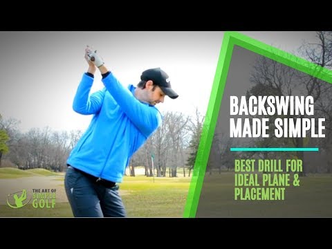 Perfect Backswing Plane And Placement: Lift Arms Simple Golf Swing Drill