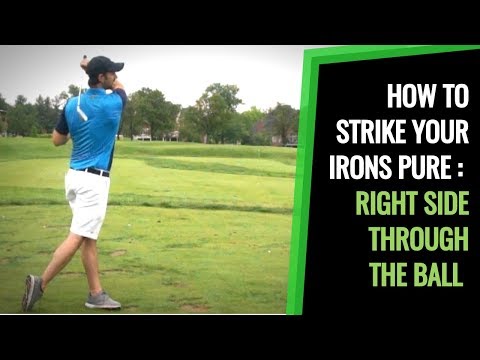 HOW TO STRIKE YOUR IRONS PURE : DOWNSWING THROUGH THE BALL WITH EASE
