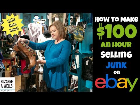 Goodwill Thrift Store Haul for eBay:  Make $100 an Hour Selling Junk!