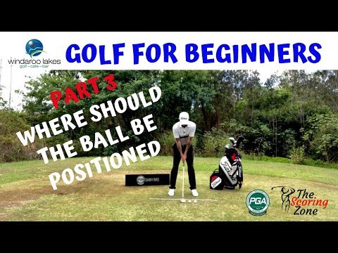GOLF FOR BEGINNERS  – PART 3 – WHERE DO I PUT THE BALL IN MY SETUP