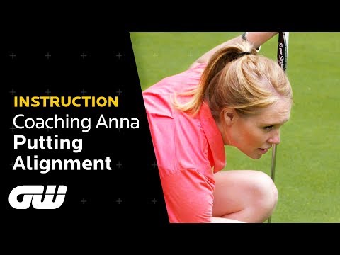 "A HUGE Improvement!" | Putting Alignment Tips | Coaching Anna | Golfing World