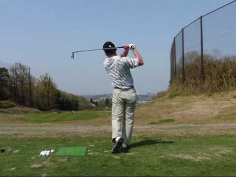 Left Handed Golf Swing, 7I, 1W