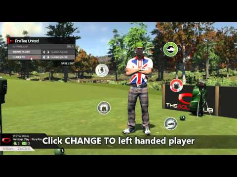 TGC How to switch to left handed player