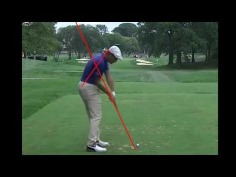 Learn an easier golf swing. Bryson Dechambeau, Setup on your Impact plane