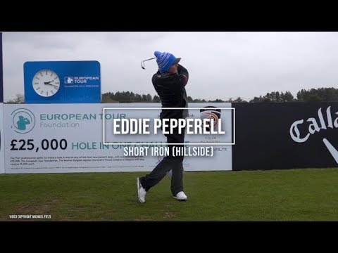 Eddie Pepperell golf swing – short iron (face-on), Betfred British Masters, Hillside, May 2019.