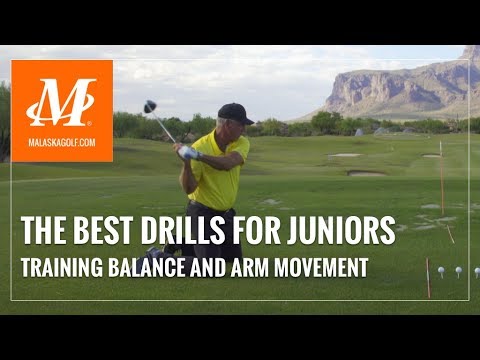 Malaska Golf // Drills for Juniors – Training Balance and Swing Arc