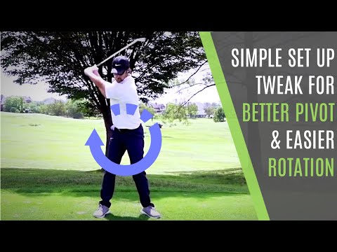 Do This Simple Set Up Tweak For Better Pivot and Easier Rotation In Your Golf Swing