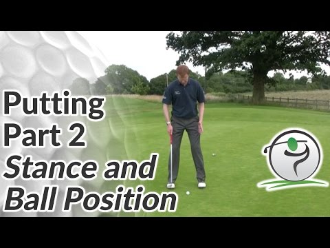 Golf Putting – Part 2 – Stance and Ball Position for a Putt
