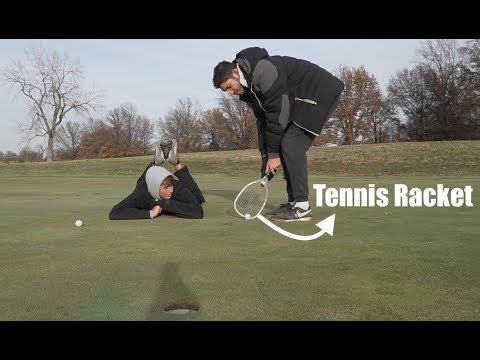 Playing Golf With a Tennis Racket