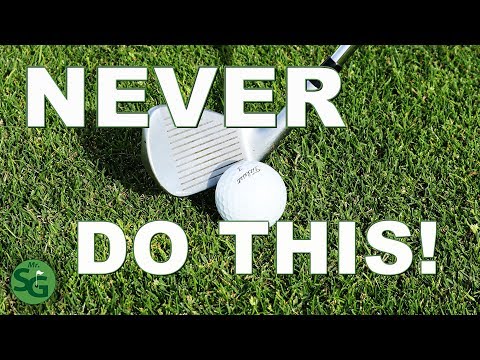 Don’t Ever Hit Down on the Golf Ball! – #1 Tip on How to take a Divot!