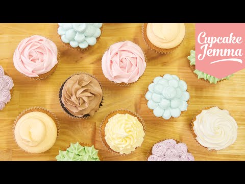 Buttercream Piping Tips & Techniques | Cupcake Jemma
