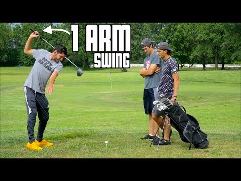Playing Golf Using Only 1 Arm – Challenge
