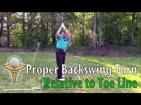 Defining the Correct Backswing Turn Relative to Toe Line in the Golf Swing – Don Trahan