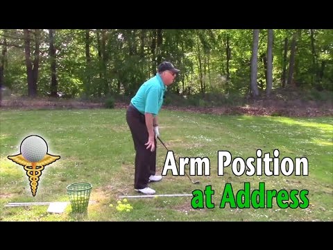 Arm Position at Address Golf Tip – Improve Your Swing