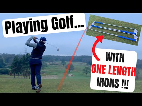 Playing Golf With ONE LENGTH IRONS!