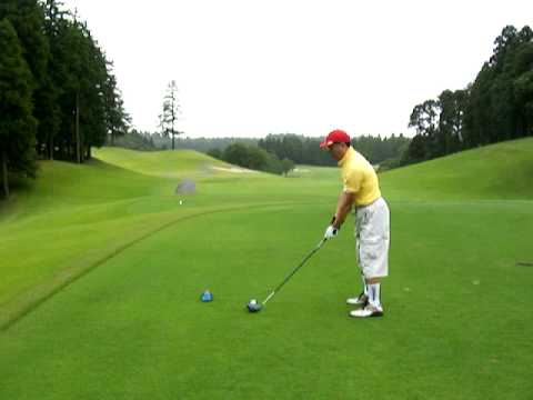 149 golf swing left handed at Oak Hills Country Golf Club No.1 406Y Par4