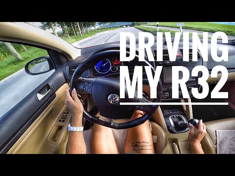 Driving an VW Golf R32 With full Supersprint Exhaust POV HD