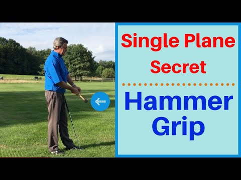 Single Plane Golf Swing | Hammer Grip! Fastest golf improvement.