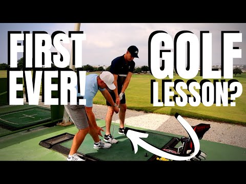 I NEVER Expected This In His FIRST EVER Golf Lesson!?