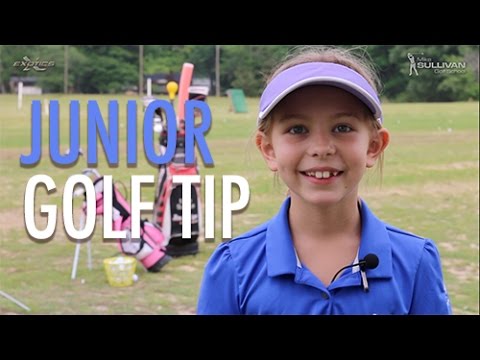 Junior Golf Tip: Swing Path Drill with Mike Sullivan and Kadyn