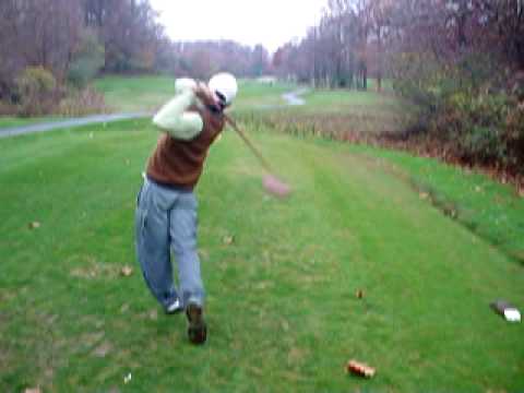 JJ’s Intention Golf Swing-Driver tee-off (down-the-line)
