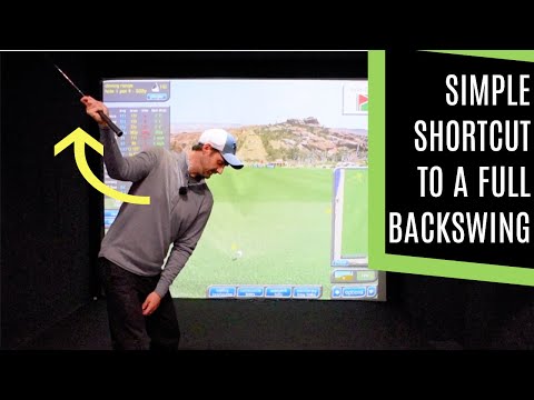 GOLF BACKSWING MADE EASY WITH A SHORTCUT TO A FULL ROTATION
