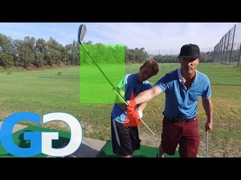 Golf Tips: Freezer backswing drills for left arm position _ Junior Golf Lesson