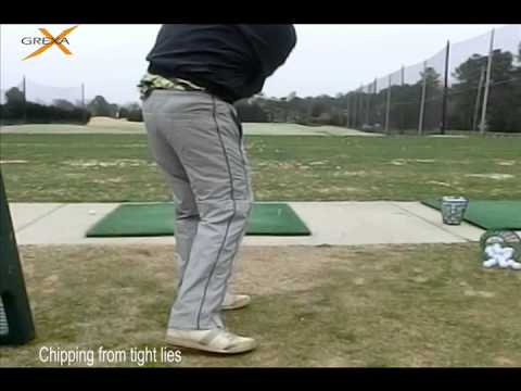 Chipping from a tight lie or hard pan area…