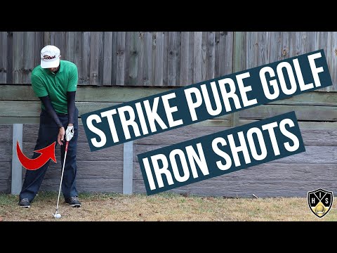 Strike Pure Golf Iron Shots ➜ #1 Effective Drill
