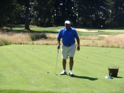 Charles Barkley LEFT Handed Golf Swing