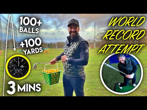 100+ Balls Over 100 Yards in 3 Mins! WORLD RECORD ATTEMPT