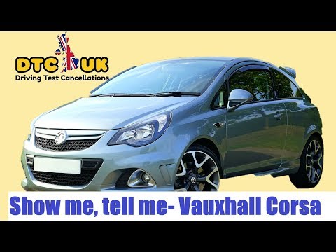 Show Me – Tell Me Questions Vauxhall Corsa 2019 | DTC Driving Test UK