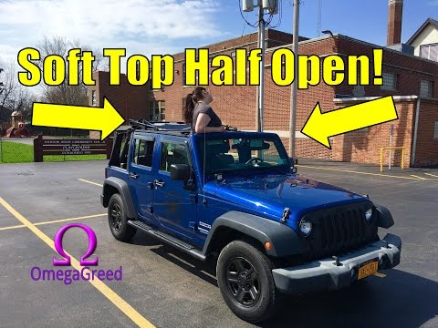 Driving with the Jeep Wrangler Unlimited SoftTop Halfway Open?