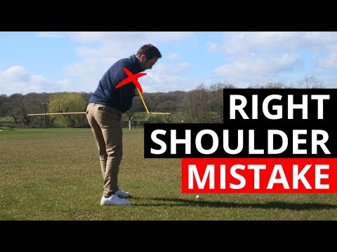 DON’T DO THIS WITH THE RIGHT SHOULDER IN THE DOWNSWING