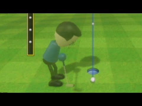 wii sports golf beginner difficulty is actually really hard..