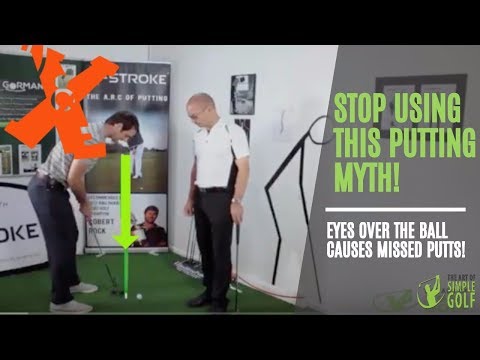 Golf Putting Myth Eyes Over The Ball – Putting Myths Destroyed