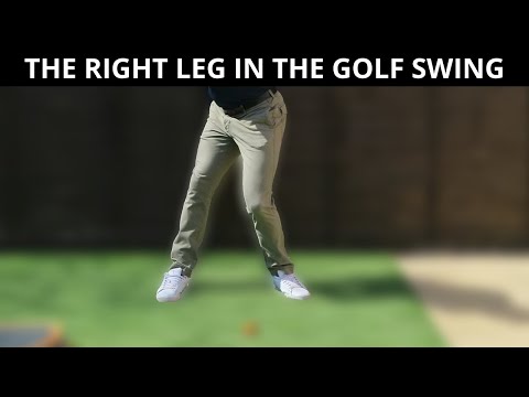 HOW TO MOVE THE RIGHT LEG IN THE GOLF SWING