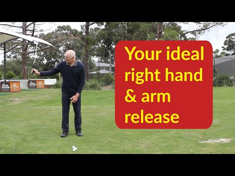 Release the golf club correctly | right hand and arm