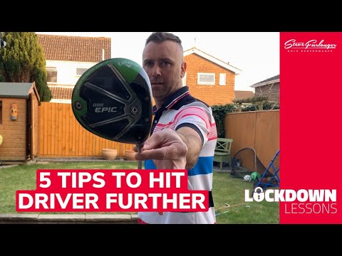 5 REALLY SIMPLE TIPS FOR MORE DRIVER DISTANCE – LOCKDOWN GOLF LESSONS #HOWTOHITDRIVERFURTHER