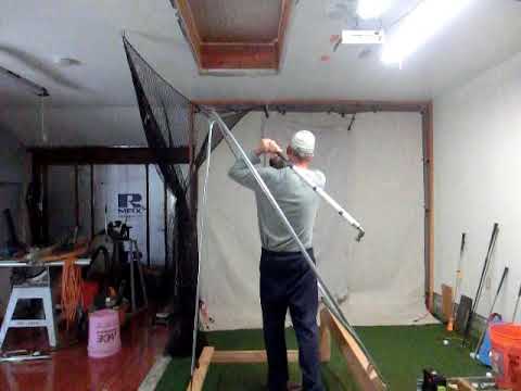 Golf swing plane training hoop