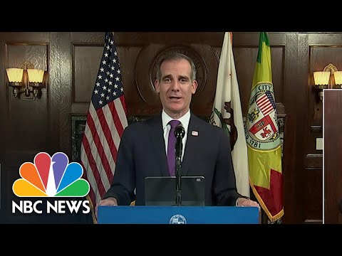 L.A. Mayor Eric Garcetti Outlines Eventual Steps For Beach Reopening | NBC News NOW