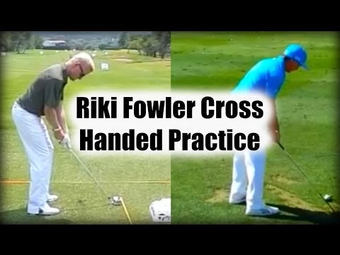 Rickie Fowler Drill 2015: Hitting balls with the left hand below the right