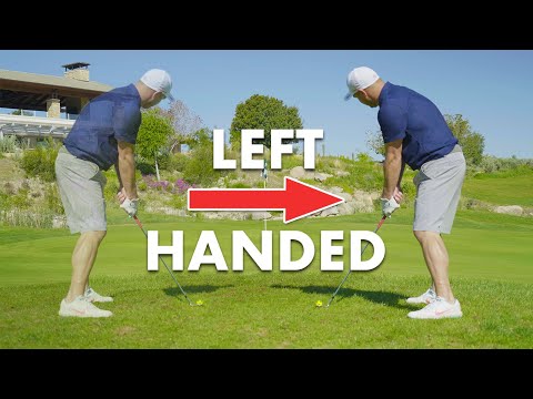 Golf Pro Playing Left Handed | Pro vs Amateur