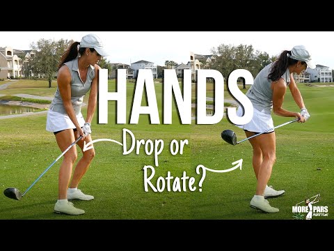 Golf Tip: Drop Hands or Rotate During Downswing
