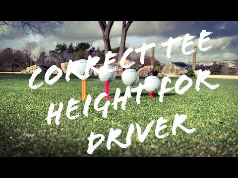THE CORRECT TEE HEIGHT WITH THE DRIVER