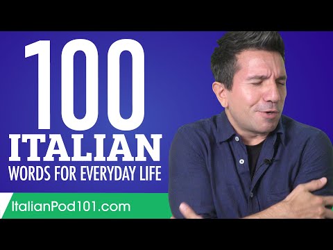 100 Italian Words for Everyday Life – Basic Vocabulary #5