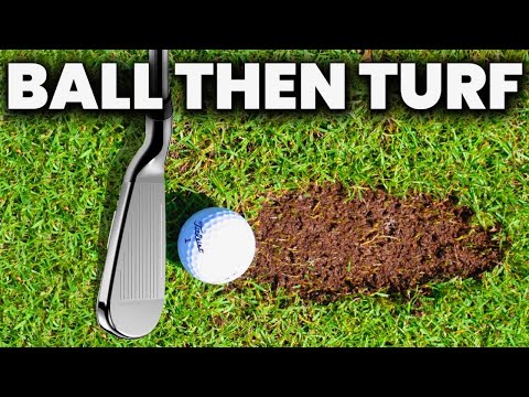 How to Hit the Ball Then the Turf with Your Irons – Amazing drill